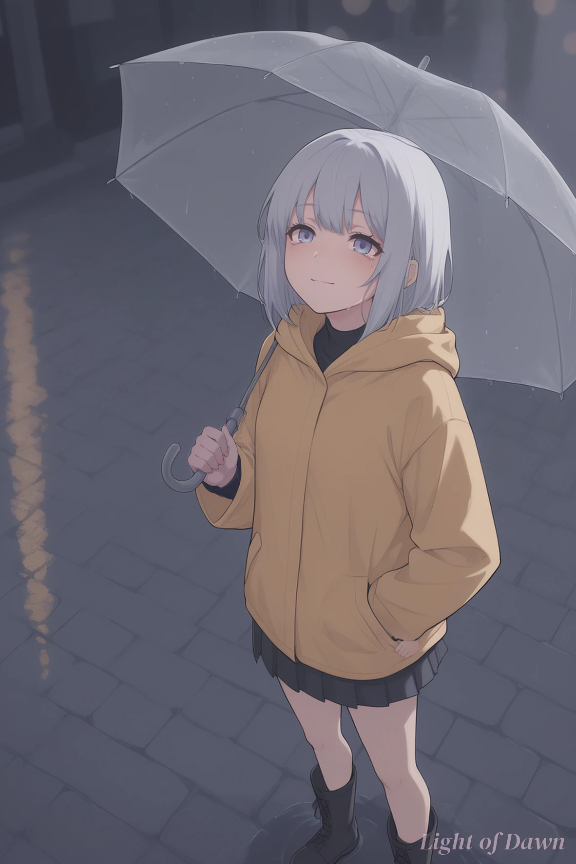 雨の街に立つ / Standing in the Rain